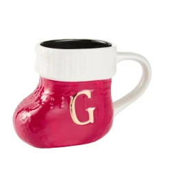 Becher Stiefel Mit Buchstabe, G/rot, 400 Ml