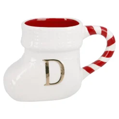 Becher Stiefel Mit Buchstabe, D/weiß, 400 Ml