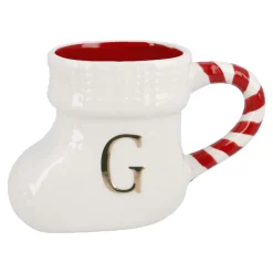 Becher Stiefel Mit Buchstabe, G/weiß, 400 Ml