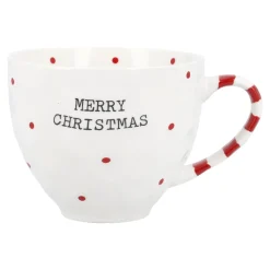 Becher Streifen-Henkel, Punkte, 450 Ml