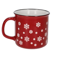 Becher Xmas/Klassik, Flocke/rot, 400 Ml