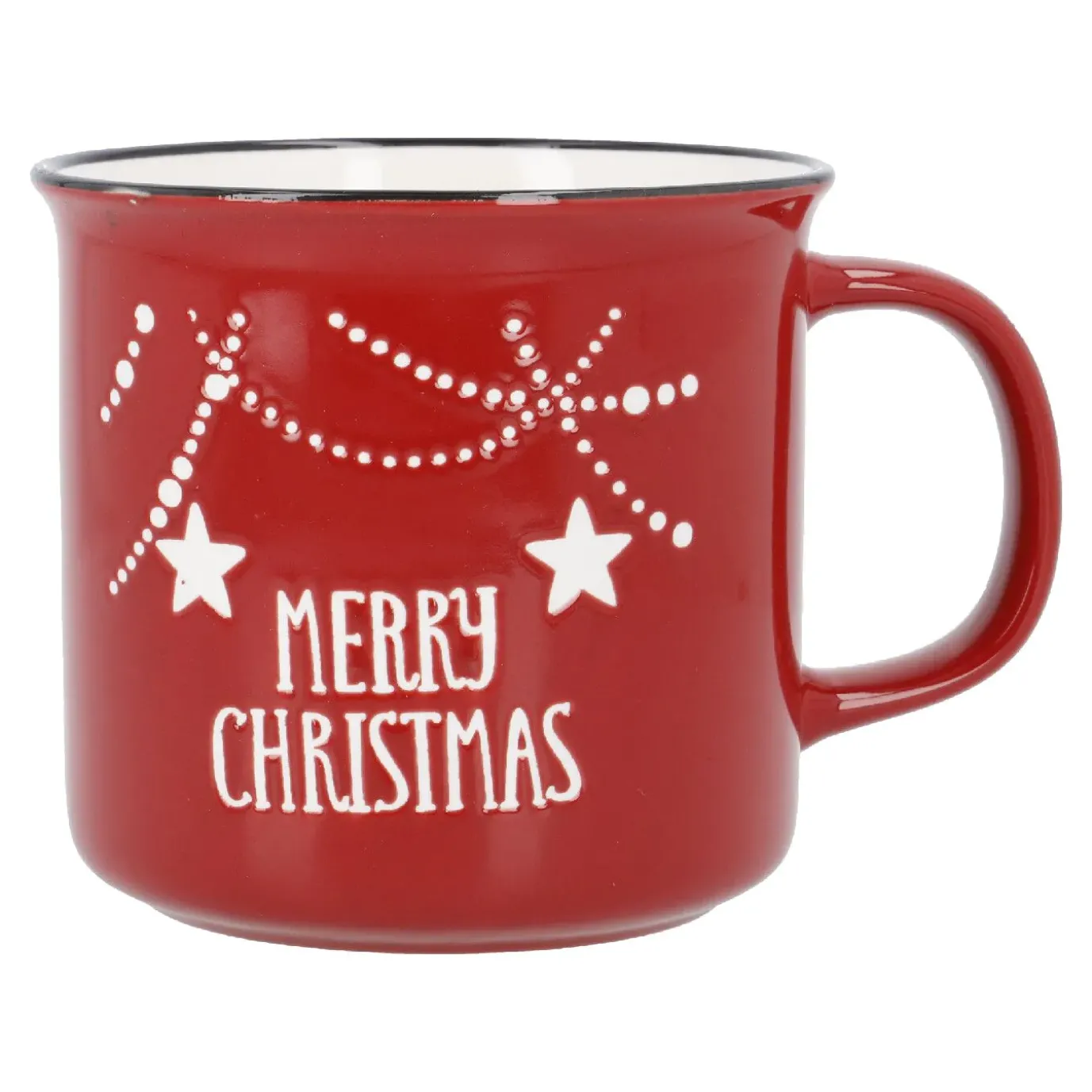 Becher Xmas/Klassik, Merry Christmas/rot, 400 Ml