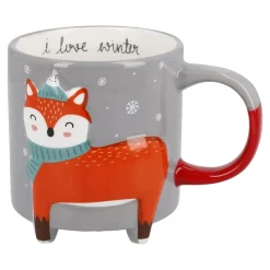 Becher Xmas/Tierfuß, Fuchs, 480 Ml