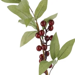 Beerenzweig Laub, Rot/glänzend, 35 Cm