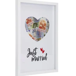 Bilderrahmen Geldgeschenk, Just Married, 20 X 30 Cm
