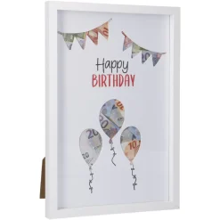 Bilderrahmen Geldgeschenk, Birthday, 20 X 30 Cm