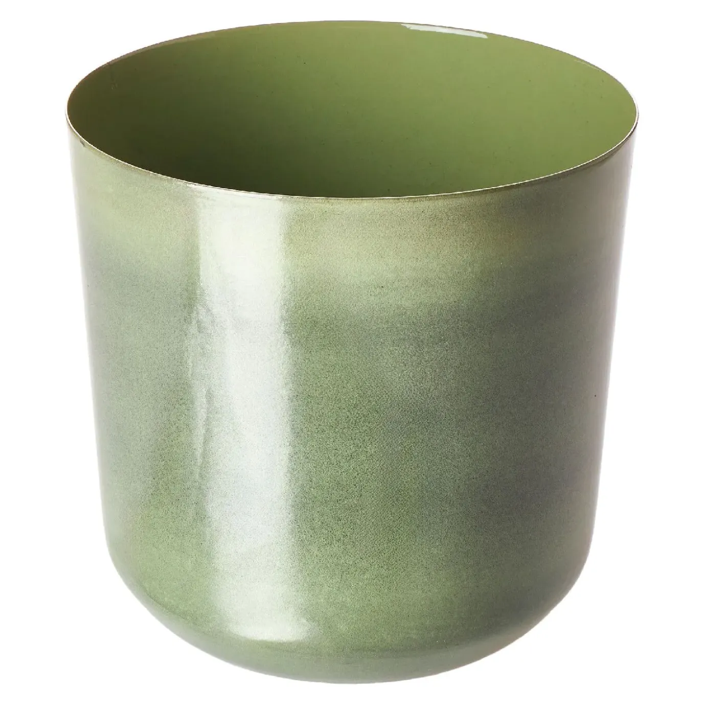 Blumentopf Antik, Glänzend/grün, 15.5 Cm