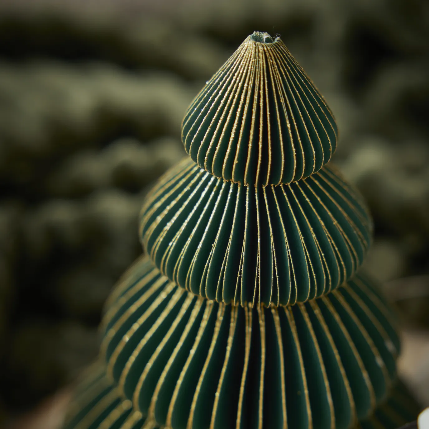 Deko-Baum Wabe, Dunkelgrün/4 Stufen, 15 Cm