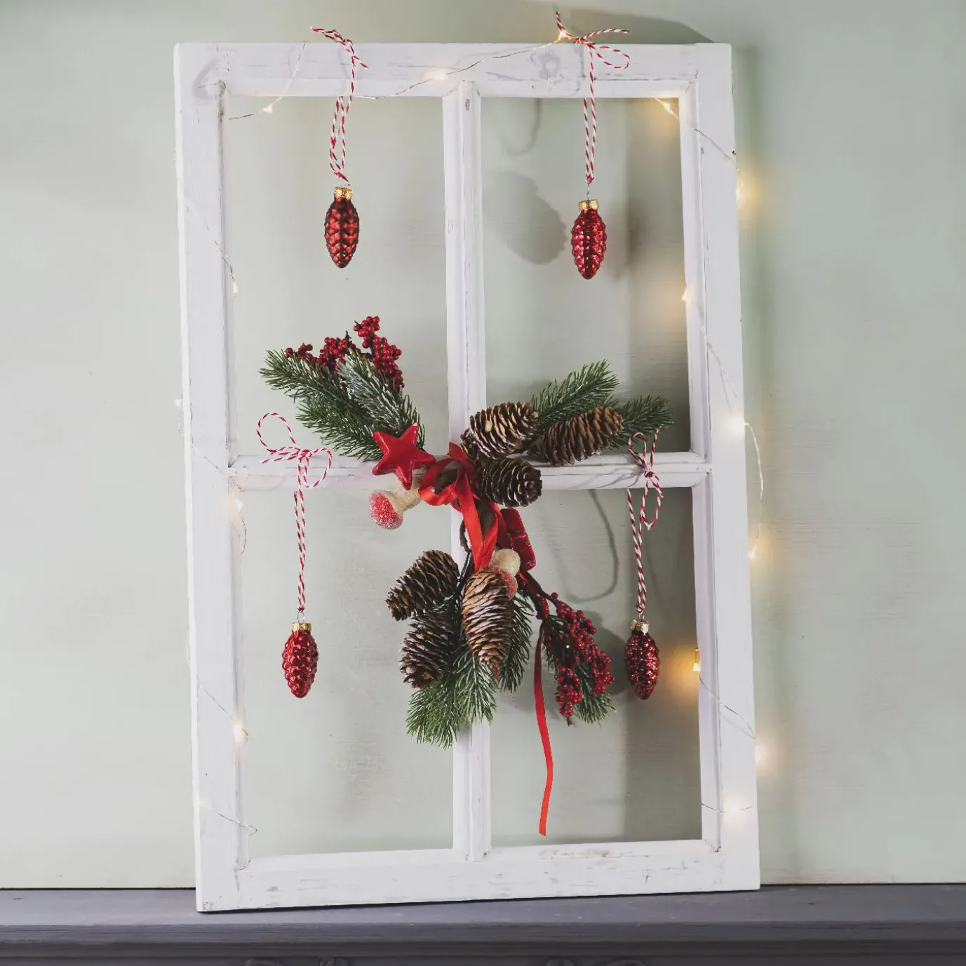 Deko-Fenster, Weiß, 40 X 60 Cm