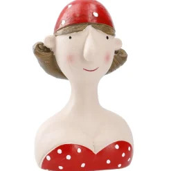 Deko-Kopf See, Frau, 12 Cm