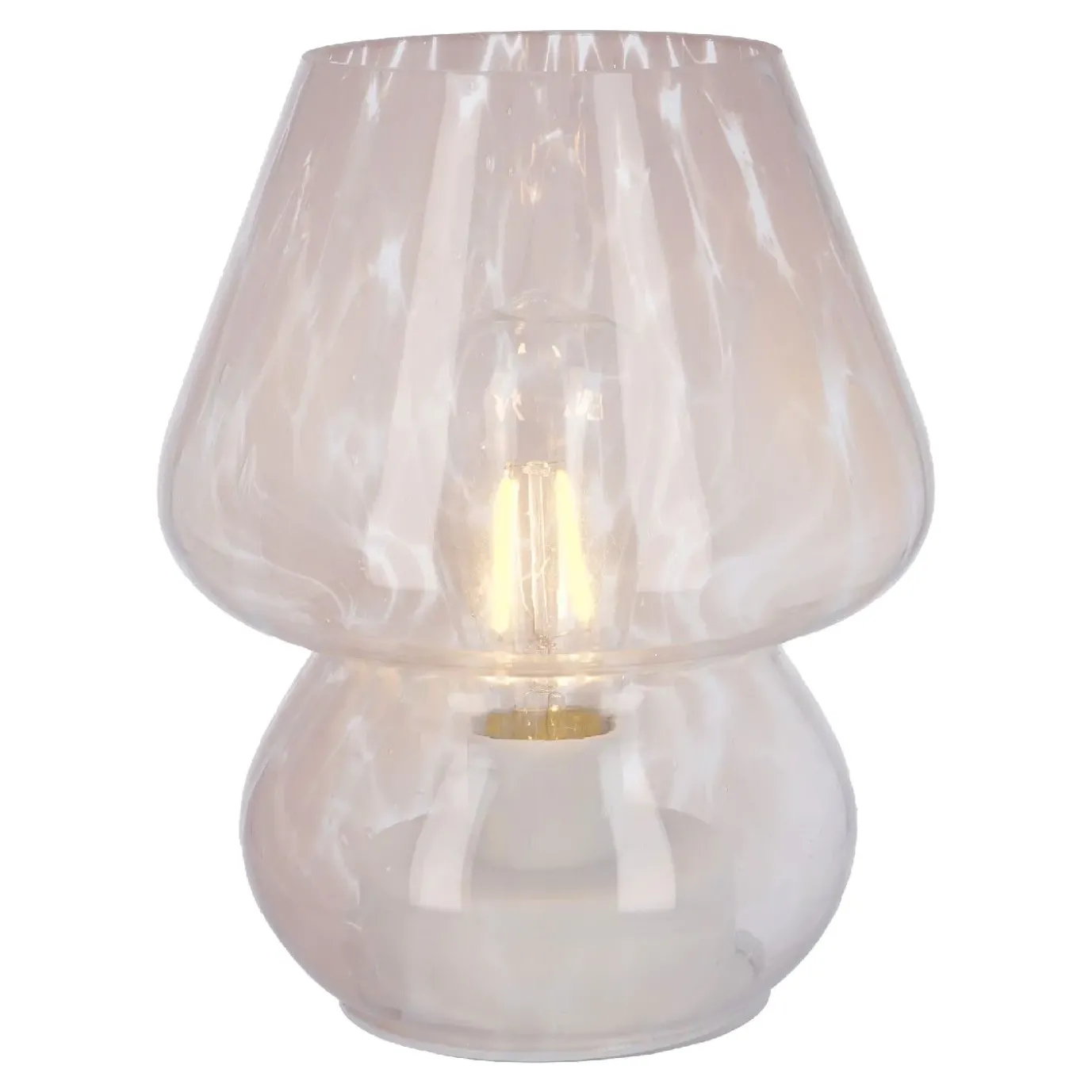 Deko-Lampe Sprenkel, Rosa, 18.5 Cm