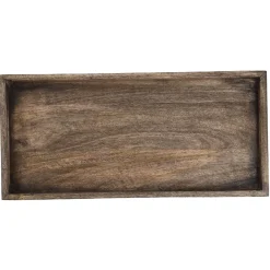 Dekoschale Natur, Braun, 40 X 19 X 3 Cm