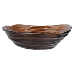 Deko-Schale Tornado, Braun, 32 Cm