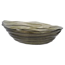 Deko-Schale Tornado, Dunkelgrün, 32 Cm