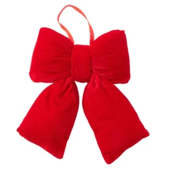 Deko-Schleife, Hängend/rot, 29 Cm