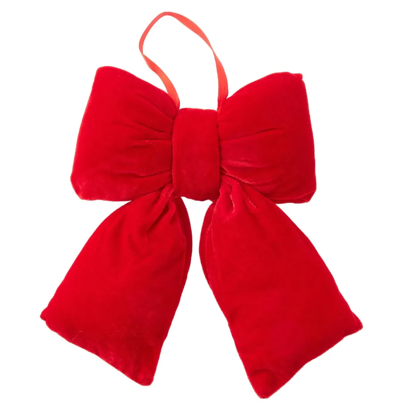 Deko-Schleife, Hängend/rot, 29 Cm