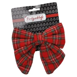 Deko-Schleife, Kariert, 13 Cm