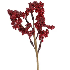 Deko-Stecker, Beeren Klein, Rot, 20 Cm
