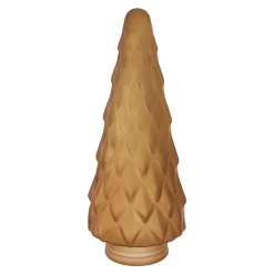 Deko-Tanne Glas, Schmal/braun/matt, 20 Cm