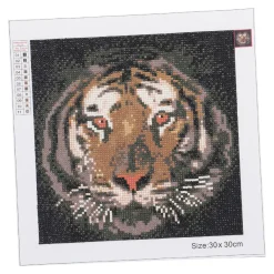 Diamond Painting, Tiger, 30 X 30 Cm