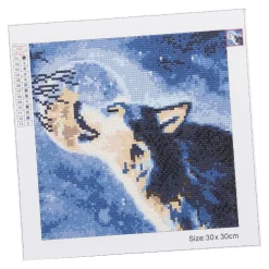 Diamond Painting, Wolf, 30 X 30 Cm