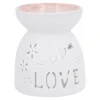 Duftlampe Motiv, Love/weiß/rosa, 9.5 Cm