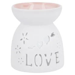 Duftlampe Motiv, Love/weiß/rosa, 9.5 Cm