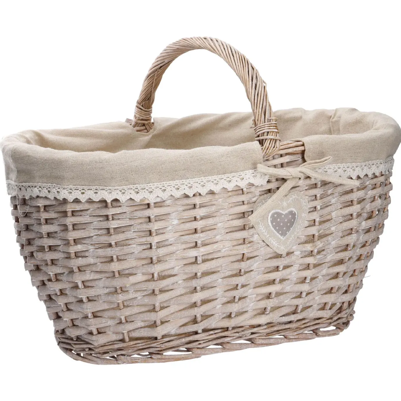 Einkaufskorb Herz, 46 X 32 Cm