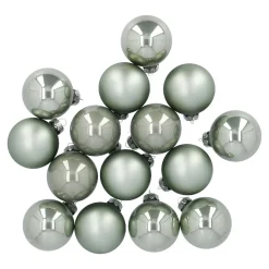 15er Glaskugeln 6 Cm, Mint