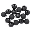 15er Glaskugeln 6 Cm, Schwarz