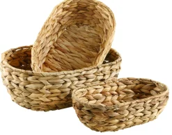 3er Set Aufbewahrungskorb, Oval