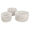 3er Set Dekokorb, Creme