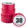 4er Set Geschenkkarton Geburtstag/30, Rund