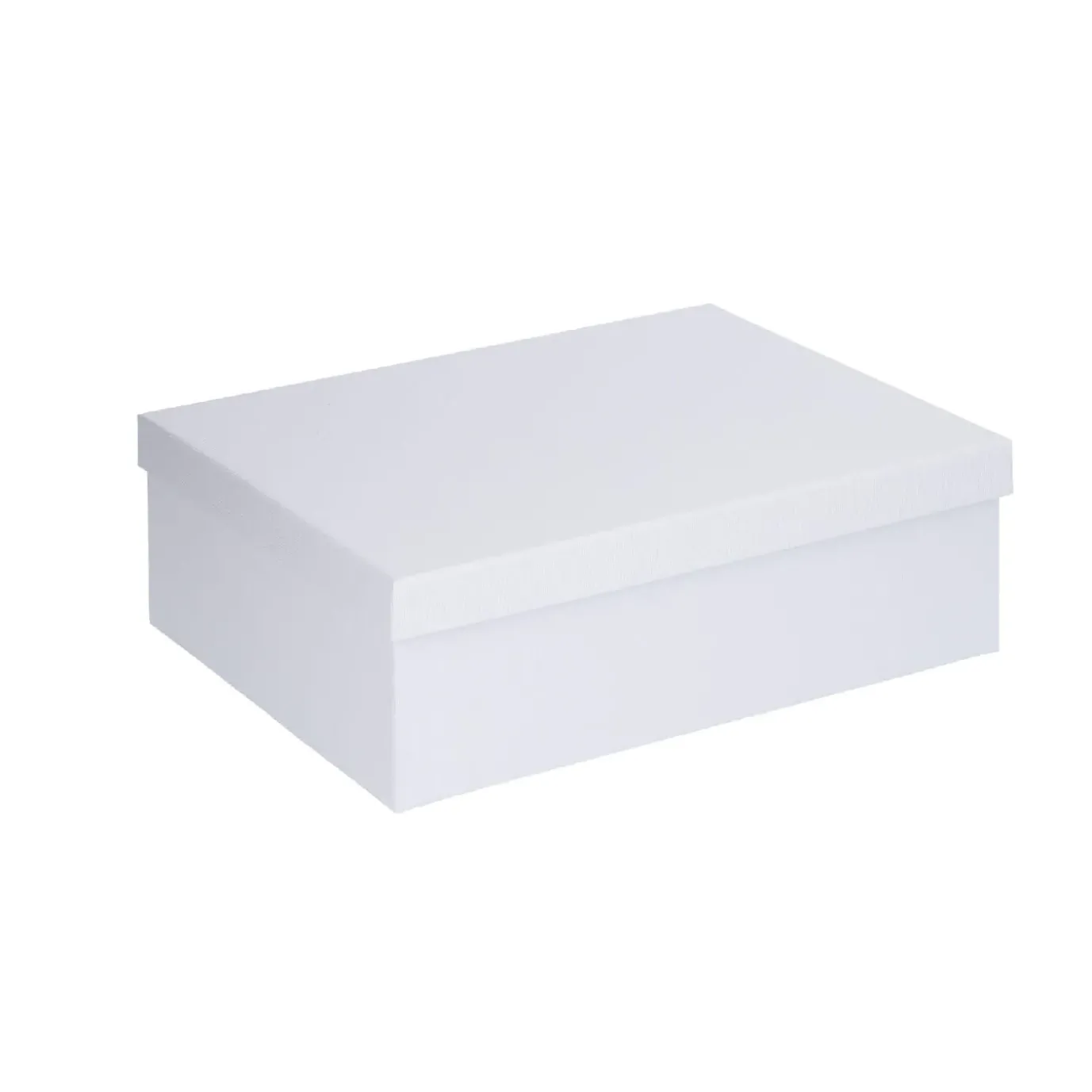 6er Set Geschenkkarton Uni, Weiß