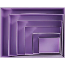 6er Set Geschenkkarton Uni, Flieder