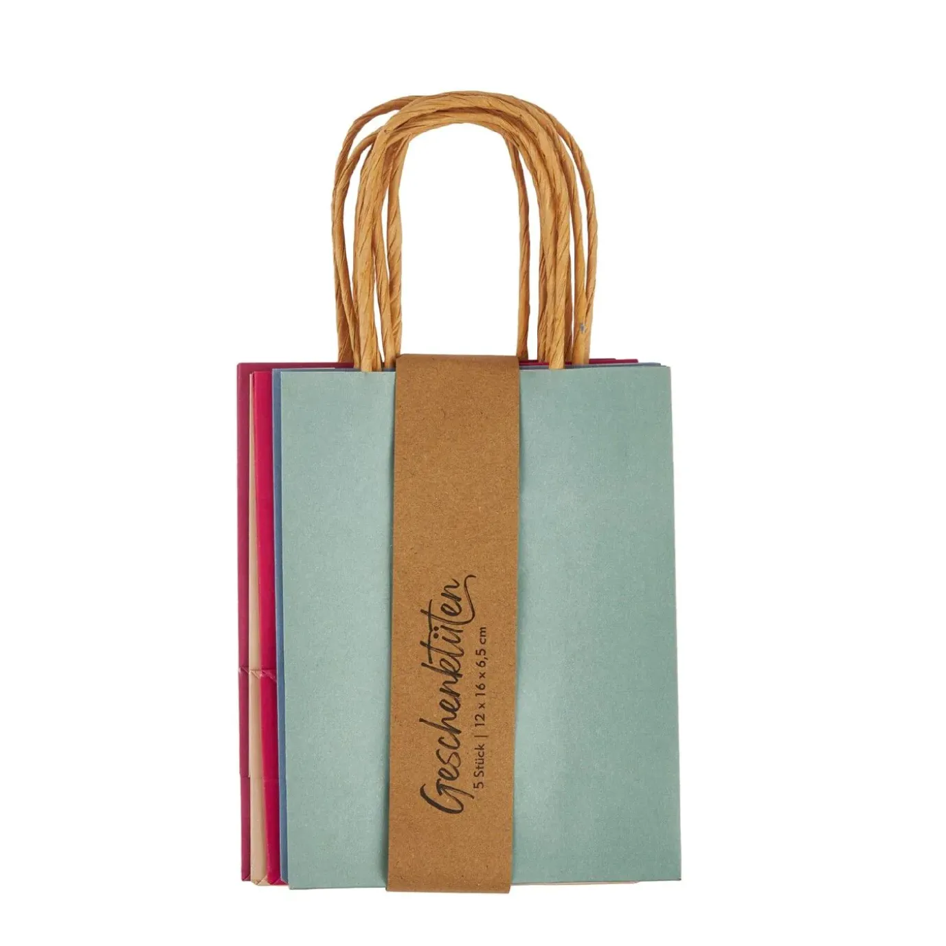 5er Set Geschenktüte, Einfarbig, 12 X 16 Cm