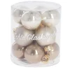 12er Set Glaskugeln 2,5 Cm, Champagner