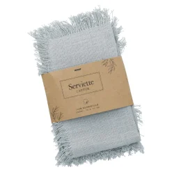 2er Set Serviette, Blau, 35 X 35 Cm