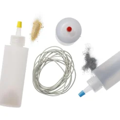 3er Set Textilfarbe Batik, DIY, Rot/gelb/hellblau