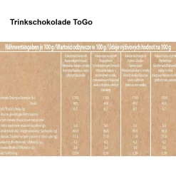 4er Set Trinkschokolade ToGo