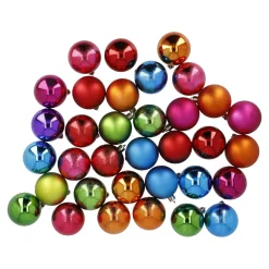 34er Set Weihnachtskugeln, Fancy