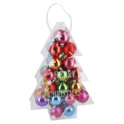 34er Set Weihnachtskugeln, Fancy