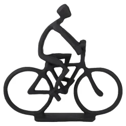 Fahrradfahrer, Schwarz, 24 X 6 X 23 Cm
