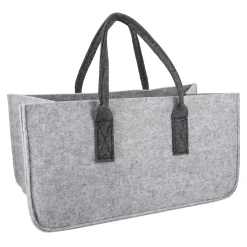 Filztasche Kamin, Hellgrau