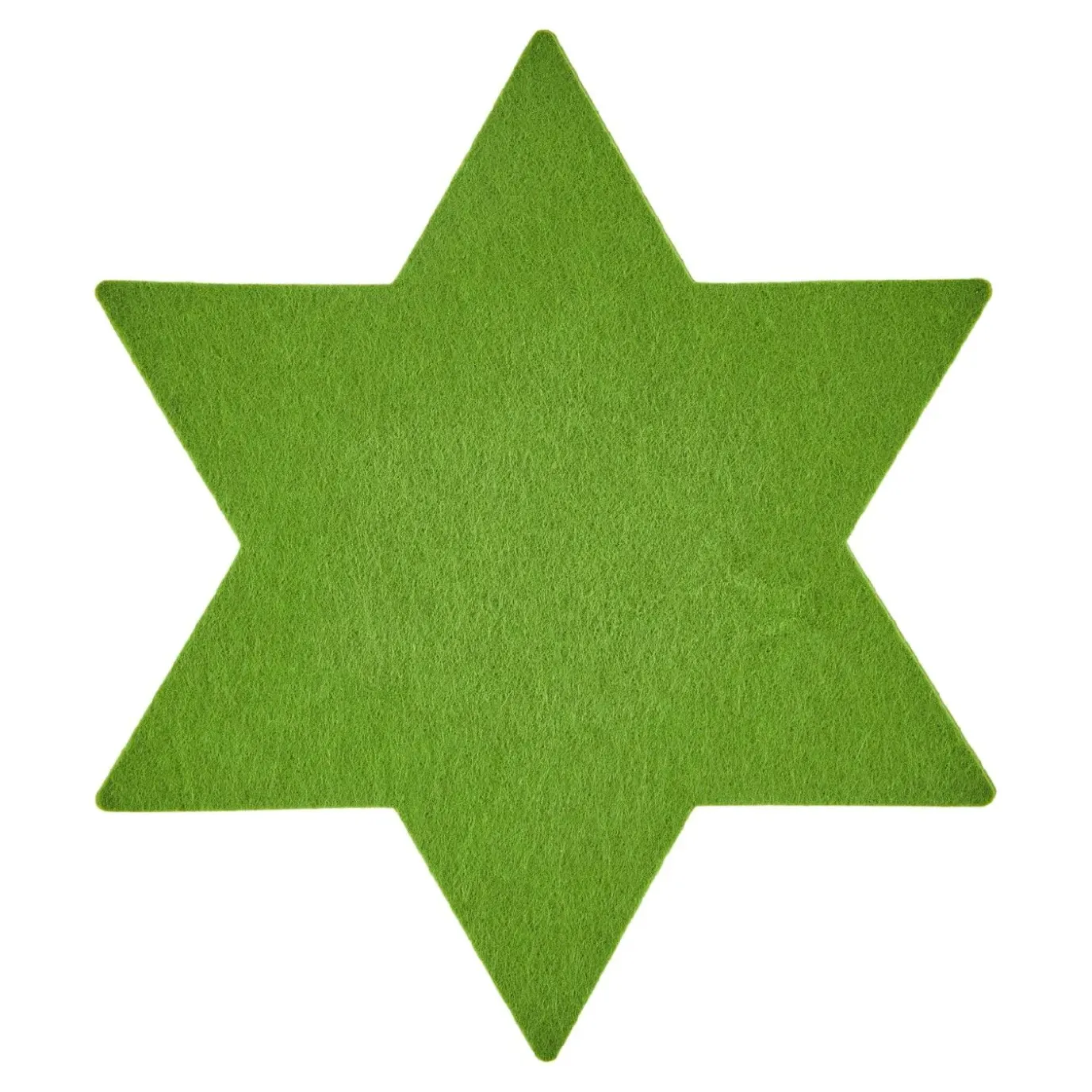 Filz-Untersetzer Stern, 25 Cm, Grün