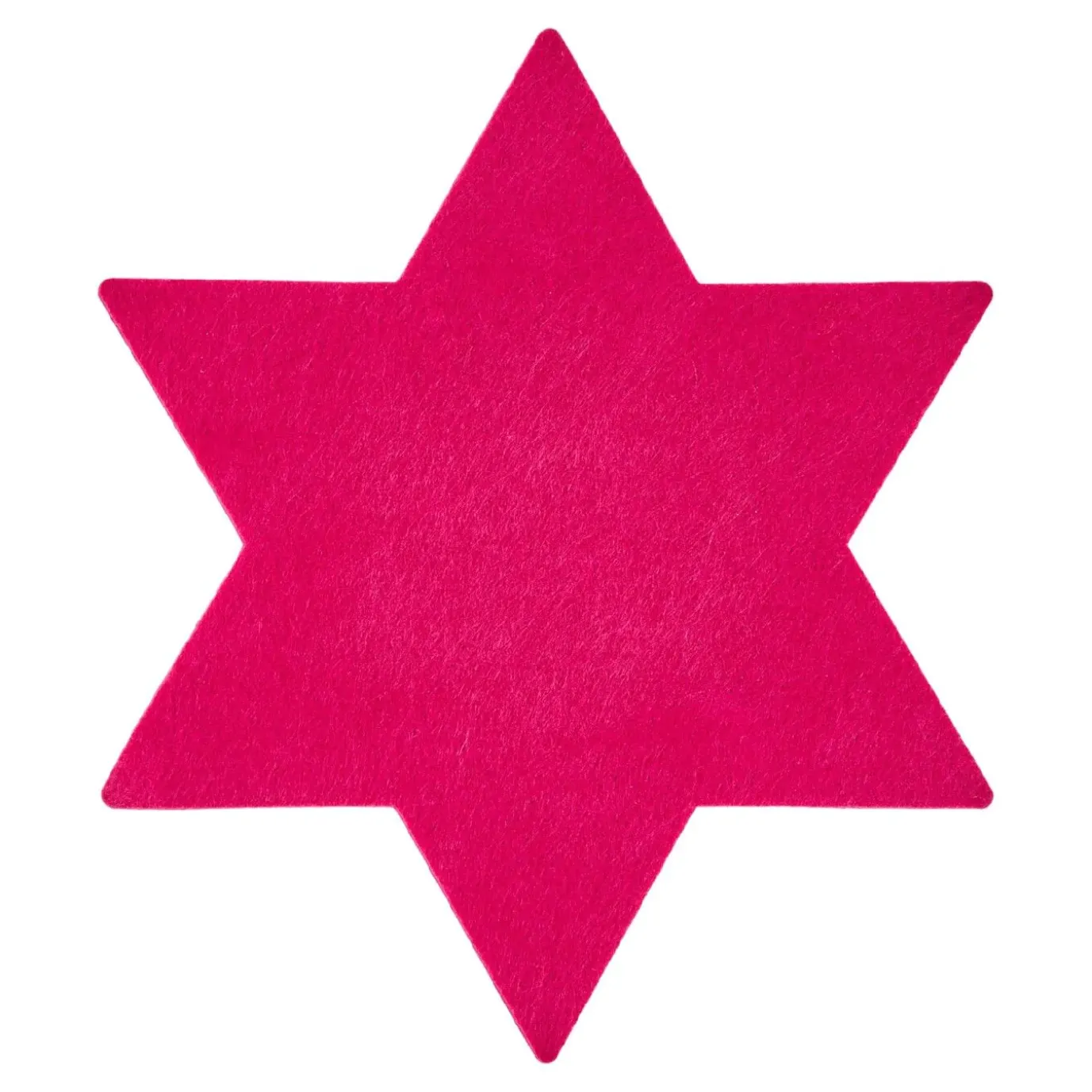 Filz-Untersetzer Stern, 25 Cm, Pink