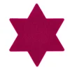 Filz-Untersetzer Stern, Pink, 13 Cm