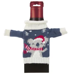 Flaschenbezug Strick, Koala Mütze