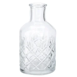 Flaschen-Vase Rauten, Bauchig