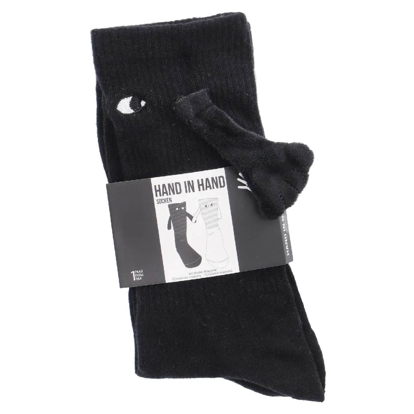 Freunde-Socken Magnet, Schwarz, Größe 43-46
